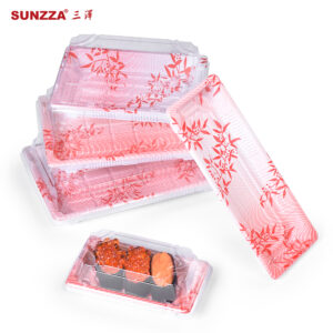 Container sushi丨Plastic takeout package &Disposable